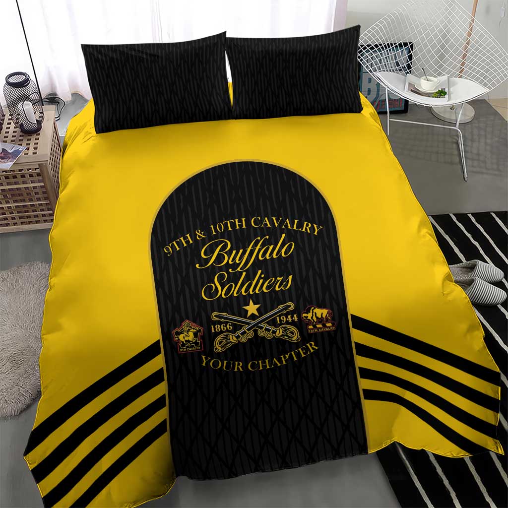 Personalized Buffalo Soldiers Bedding Set 9th & 10th Cavalry Regiment