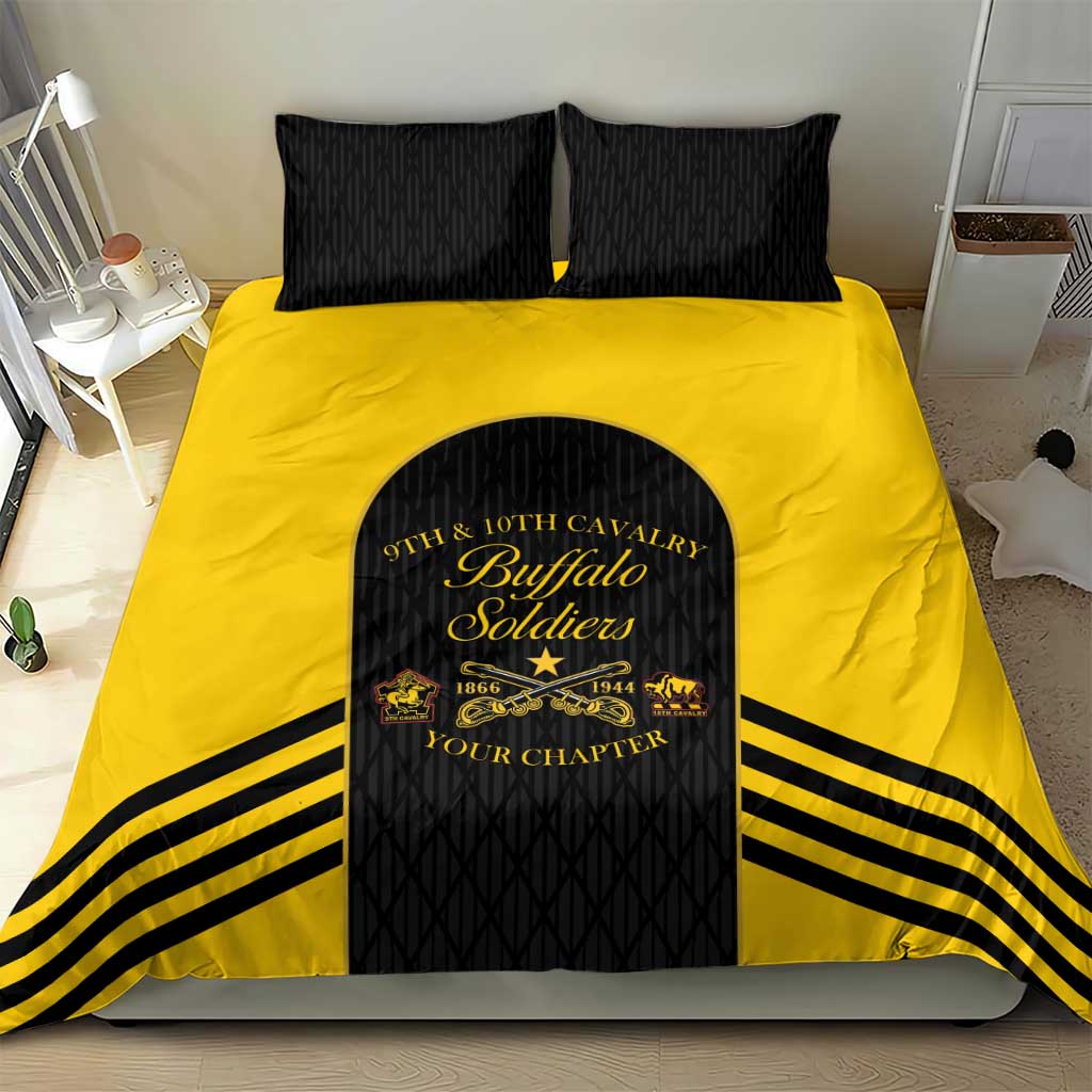 Personalized Buffalo Soldiers Bedding Set 9th & 10th Cavalry Regiment