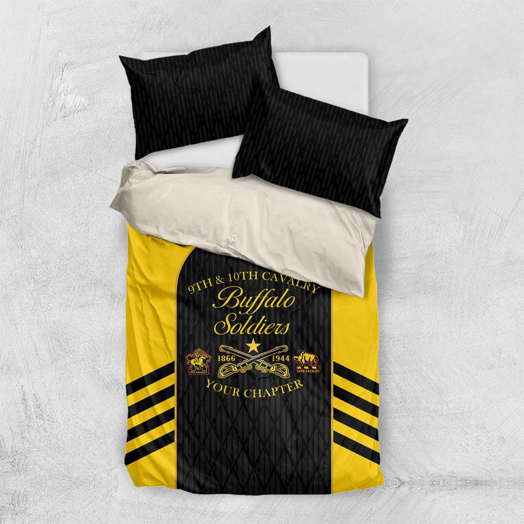 Personalized Buffalo Soldiers Bedding Set 9th & 10th Cavalry Regiment