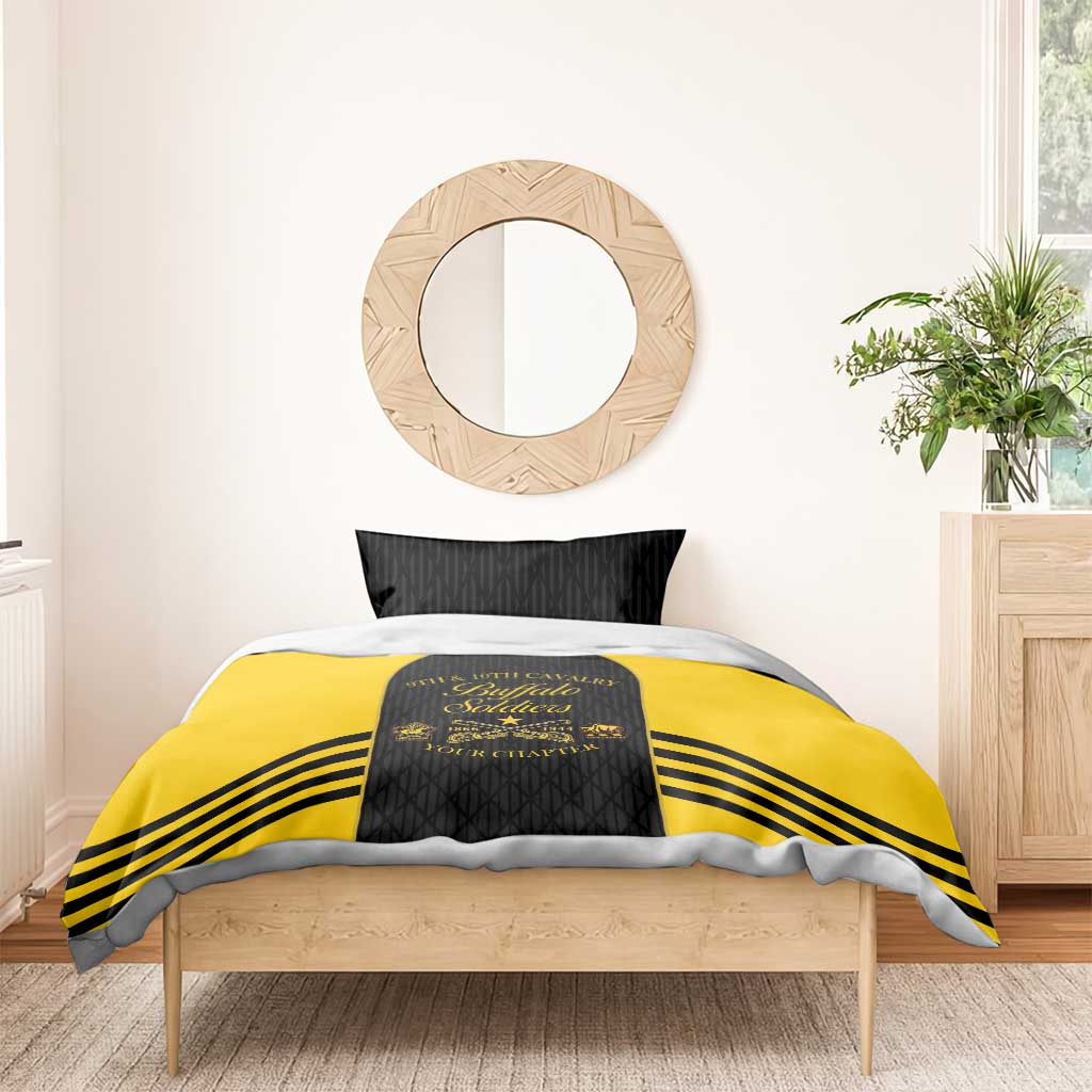 Personalized Buffalo Soldiers Bedding Set 9th & 10th Cavalry Regiment