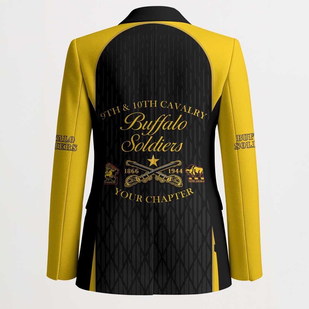 Personalized Buffalo Soldiers Blazer 9th & 10th Cavalry Regiment