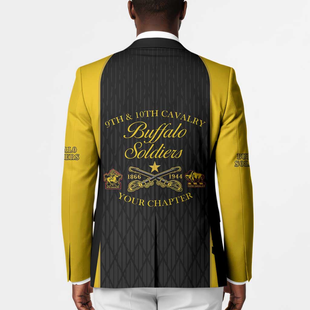 Personalized Buffalo Soldiers Blazer 9th & 10th Cavalry Regiment