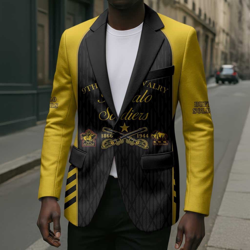 Personalized Buffalo Soldiers Blazer 9th & 10th Cavalry Regiment