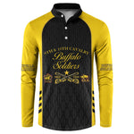 Personalized Buffalo Soldiers Button Sweatshirt 9th & 10th Cavalry Regiment