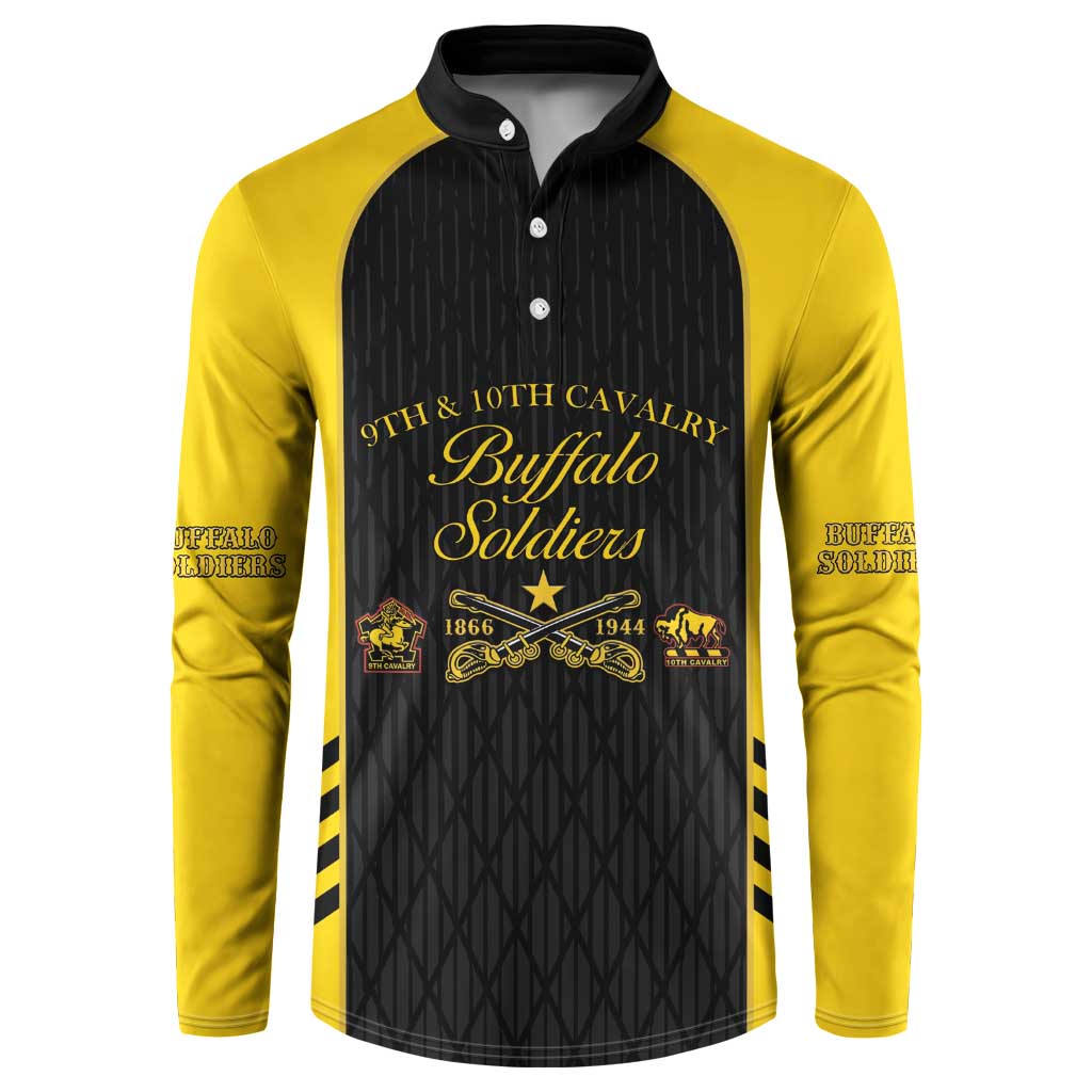 Personalized Buffalo Soldiers Button Sweatshirt 9th & 10th Cavalry Regiment