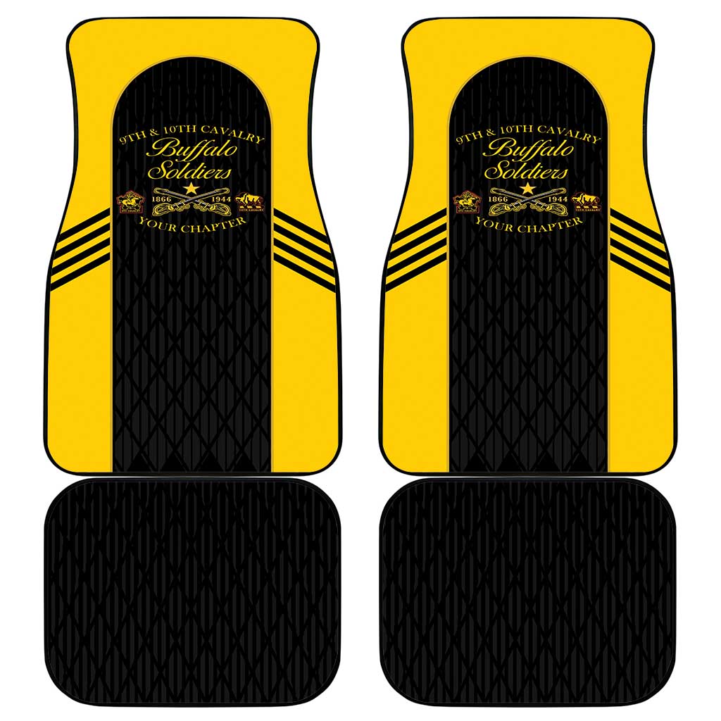 Personalized Buffalo Soldiers Car Mats 9th & 10th Cavalry Regiment
