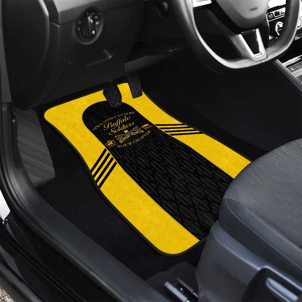Personalized Buffalo Soldiers Car Mats 9th & 10th Cavalry Regiment