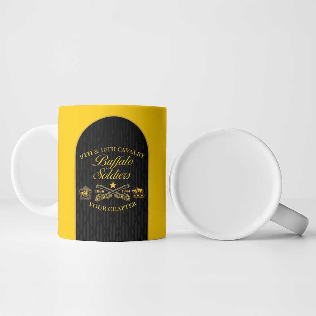 Personalized Buffalo Soldiers Ceramic Mug 9th & 10th Cavalry Regiment