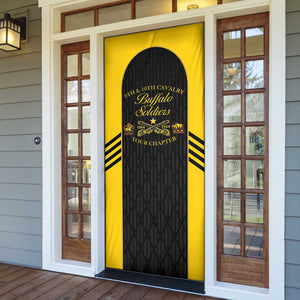 Personalized Buffalo Soldiers Door Cover 9th & 10th Cavalry Regiment