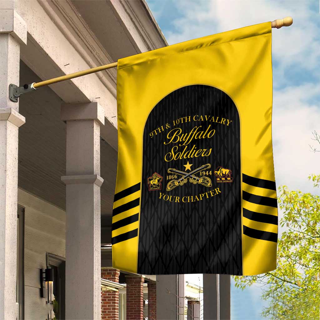 Personalized Buffalo Soldiers Garden Flag 9th & 10th Cavalry Regiment