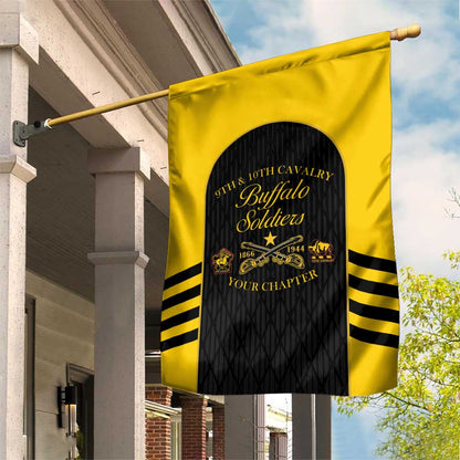 Personalized Buffalo Soldiers Garden Flag 9th & 10th Cavalry Regiment