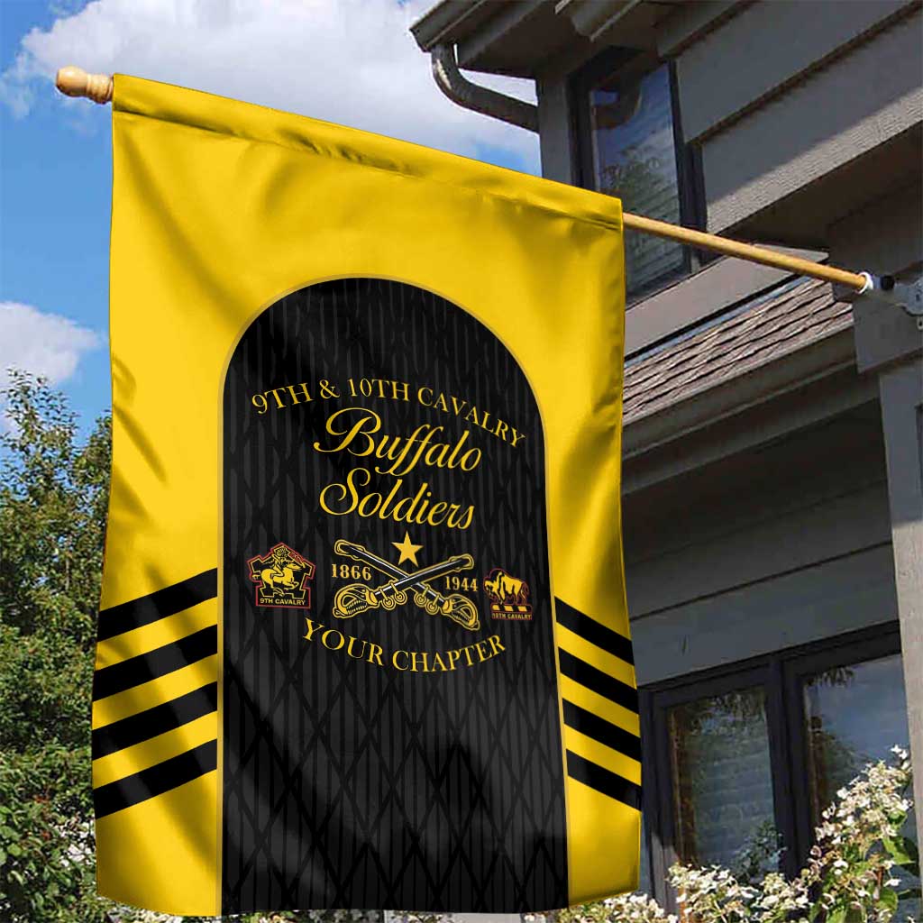 Personalized Buffalo Soldiers Garden Flag 9th & 10th Cavalry Regiment