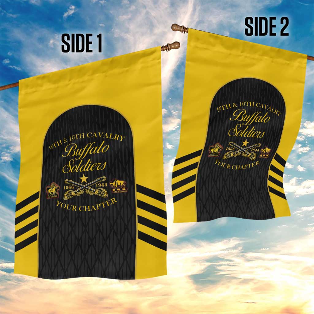 Personalized Buffalo Soldiers Garden Flag 9th & 10th Cavalry Regiment