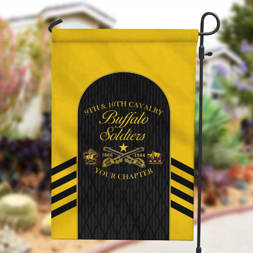 Personalized Buffalo Soldiers Garden Flag 9th & 10th Cavalry Regiment