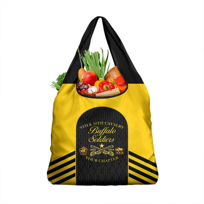 Personalized Buffalo Soldiers Grocery Bag 9th & 10th Cavalry Regiment
