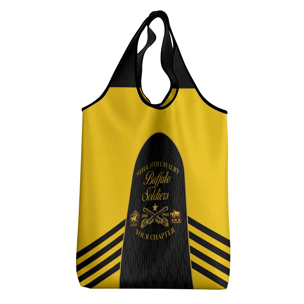 Personalized Buffalo Soldiers Grocery Bag 9th & 10th Cavalry Regiment