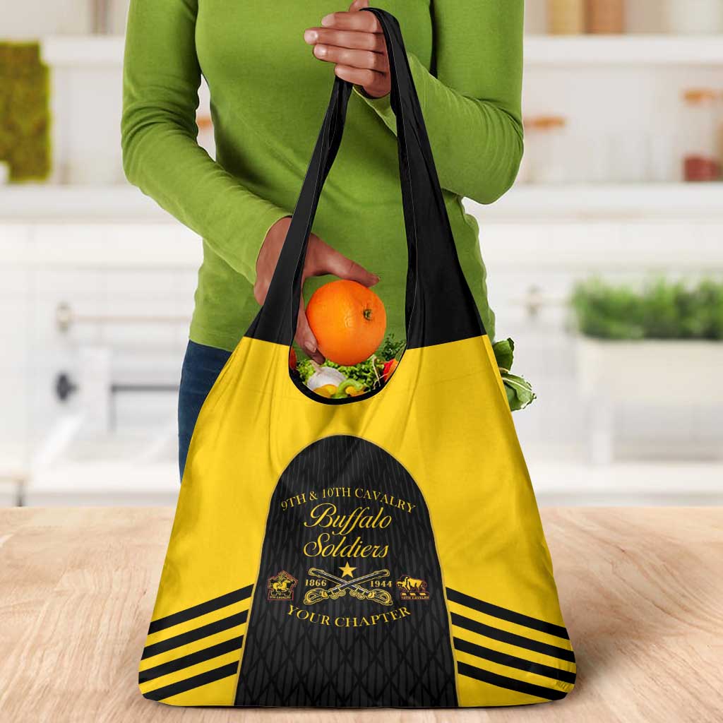 Personalized Buffalo Soldiers Grocery Bag 9th & 10th Cavalry Regiment