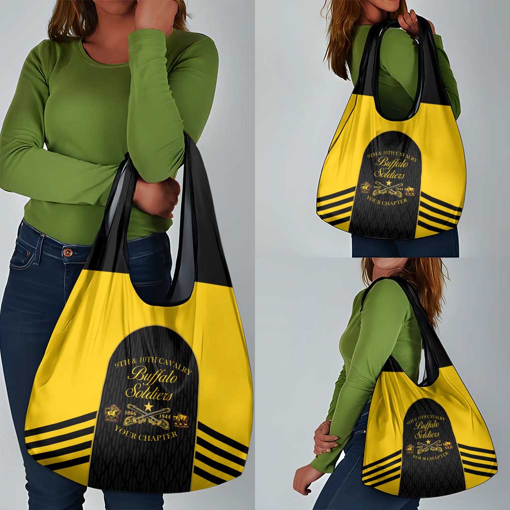 Personalized Buffalo Soldiers Grocery Bag 9th & 10th Cavalry Regiment