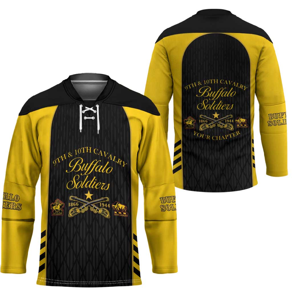 Personalized Buffalo Soldiers Hockey Jersey 9th & 10th Cavalry Regiment
