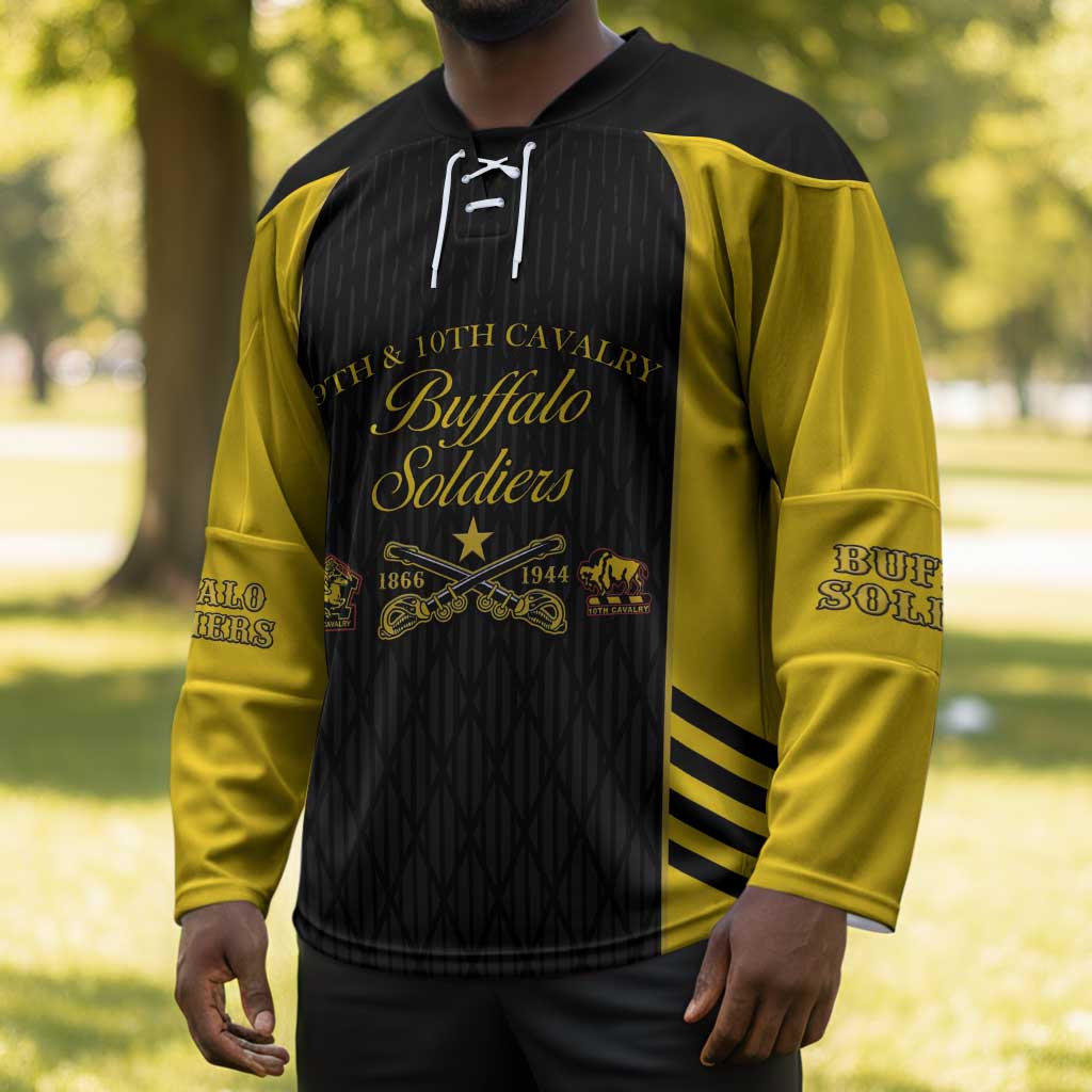 Personalized Buffalo Soldiers Hockey Jersey 9th & 10th Cavalry Regiment