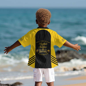 Personalized Buffalo Soldiers Kid Hawaiian Shirt 9th & 10th Cavalry Regiment