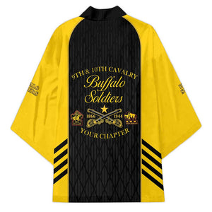 Personalized Buffalo Soldiers Kimono 9th & 10th Cavalry Regiment