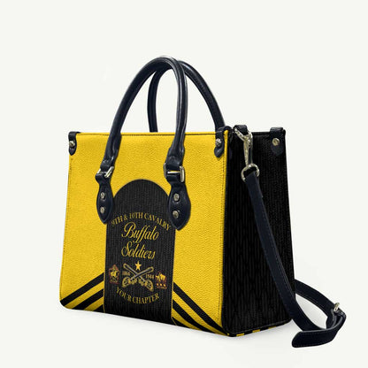 Personalized Buffalo Soldiers Leather Bag 9th & 10th Cavalry Regiment