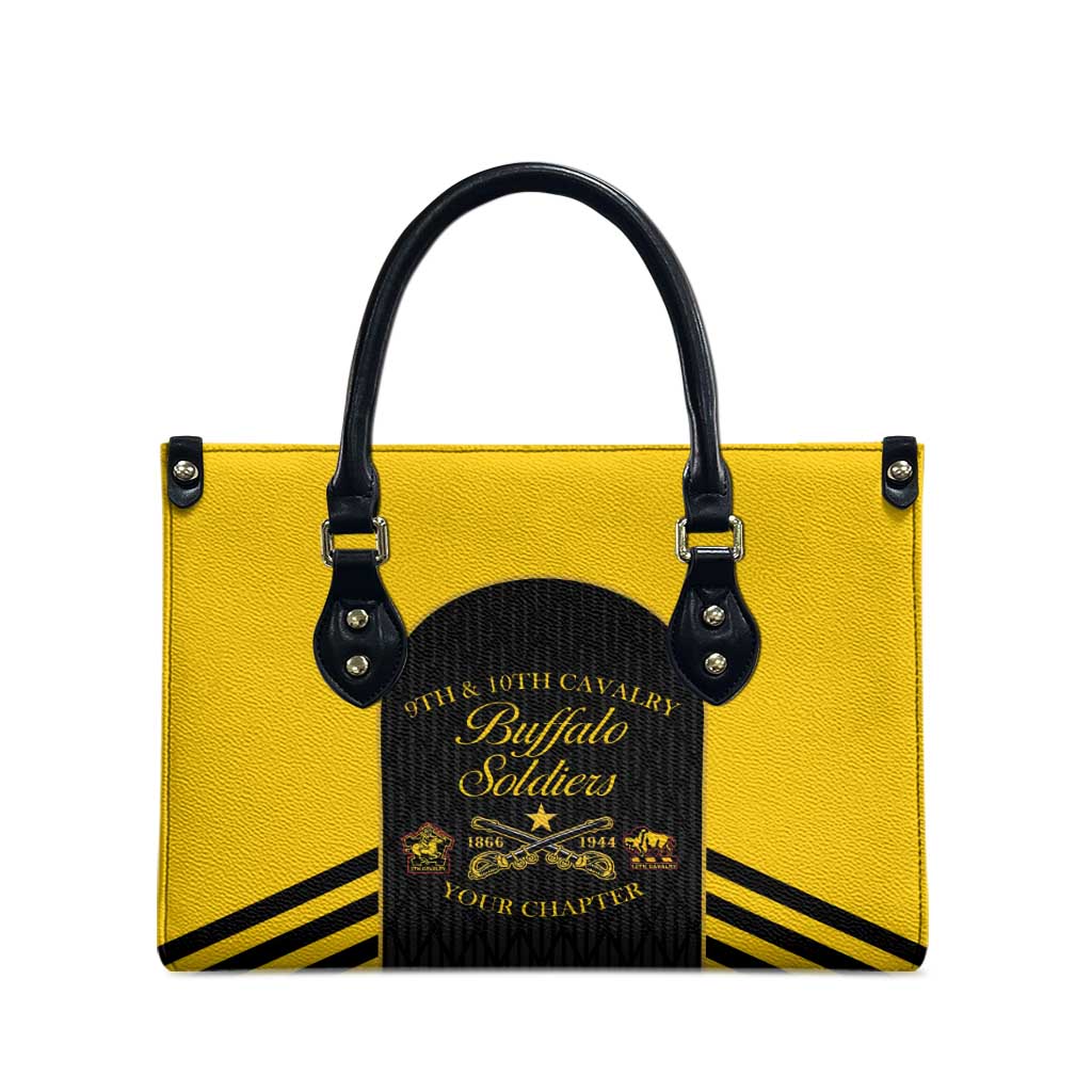 Personalized Buffalo Soldiers Leather Bag 9th & 10th Cavalry Regiment