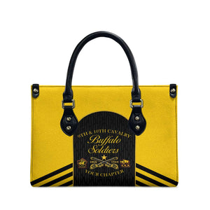 Personalized Buffalo Soldiers Leather Bag 9th & 10th Cavalry Regiment