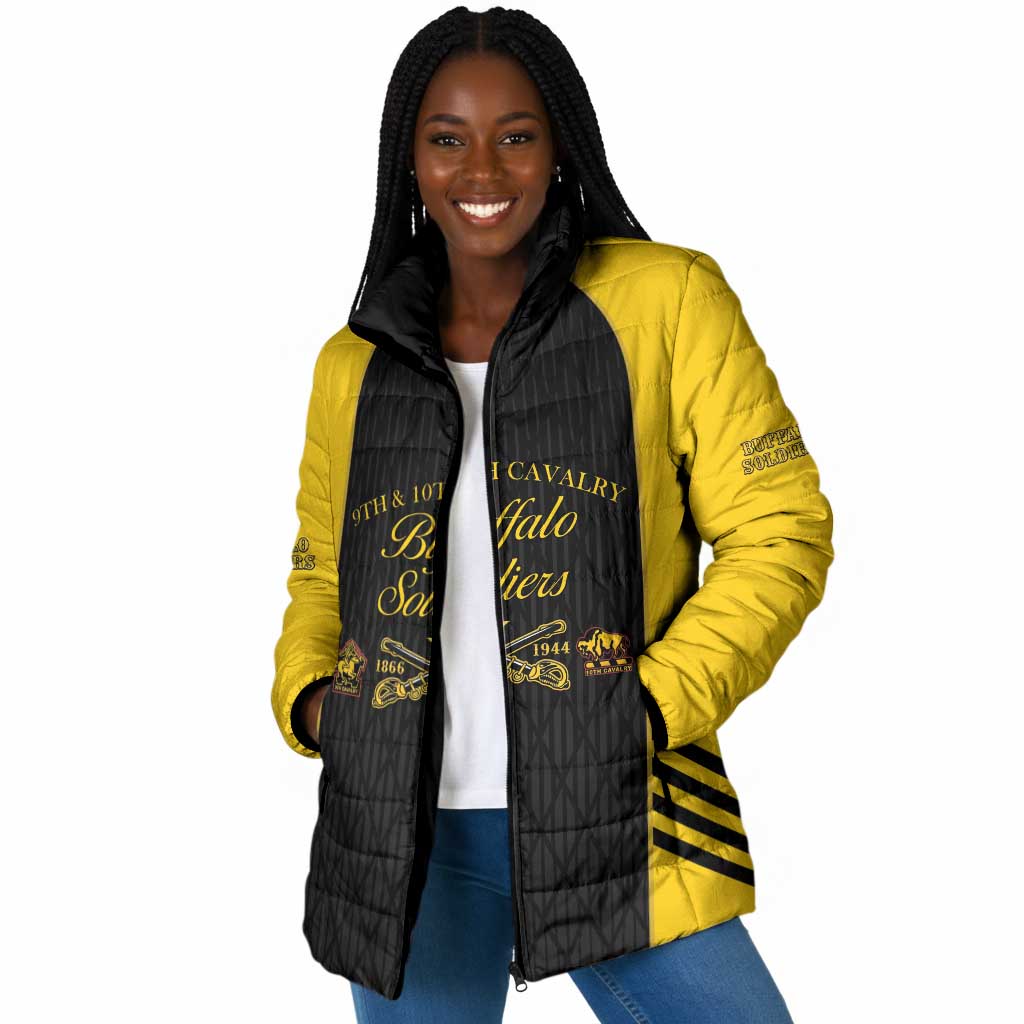Personalized Buffalo Soldiers Padded Jacket 9th & 10th Cavalry Regiment