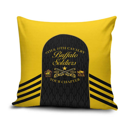 Personalized Buffalo Soldiers Pillow Cover 9th & 10th Cavalry Regiment