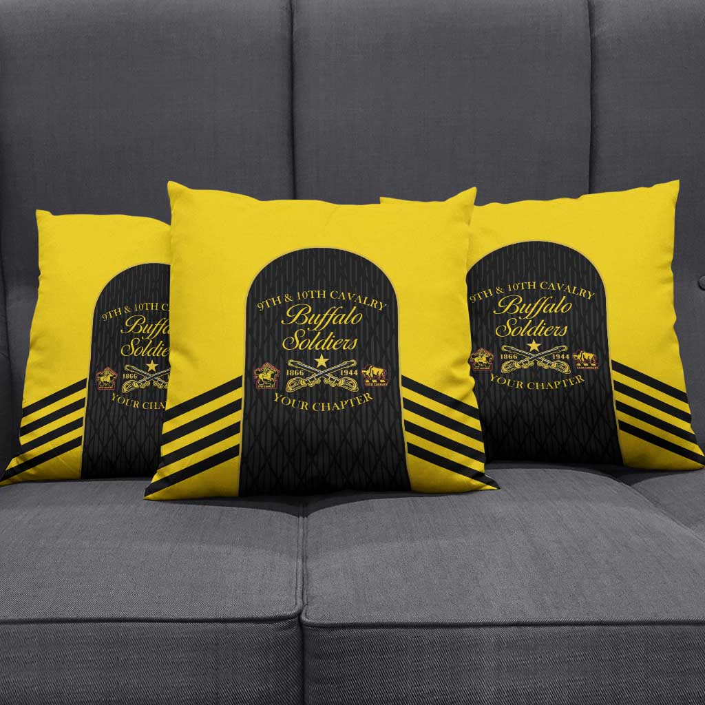 Personalized Buffalo Soldiers Pillow Cover 9th & 10th Cavalry Regiment