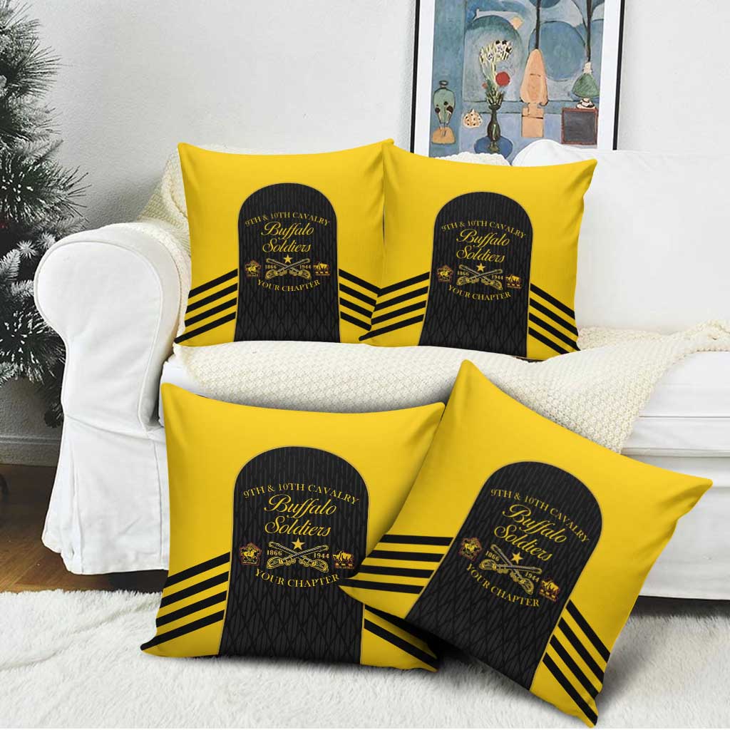 Personalized Buffalo Soldiers Pillow Cover 9th & 10th Cavalry Regiment