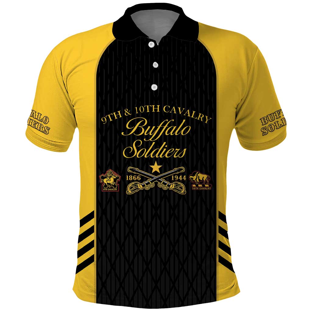 Personalized Buffalo Soldiers Polo Shirt 9th & 10th Cavalry Regiment
