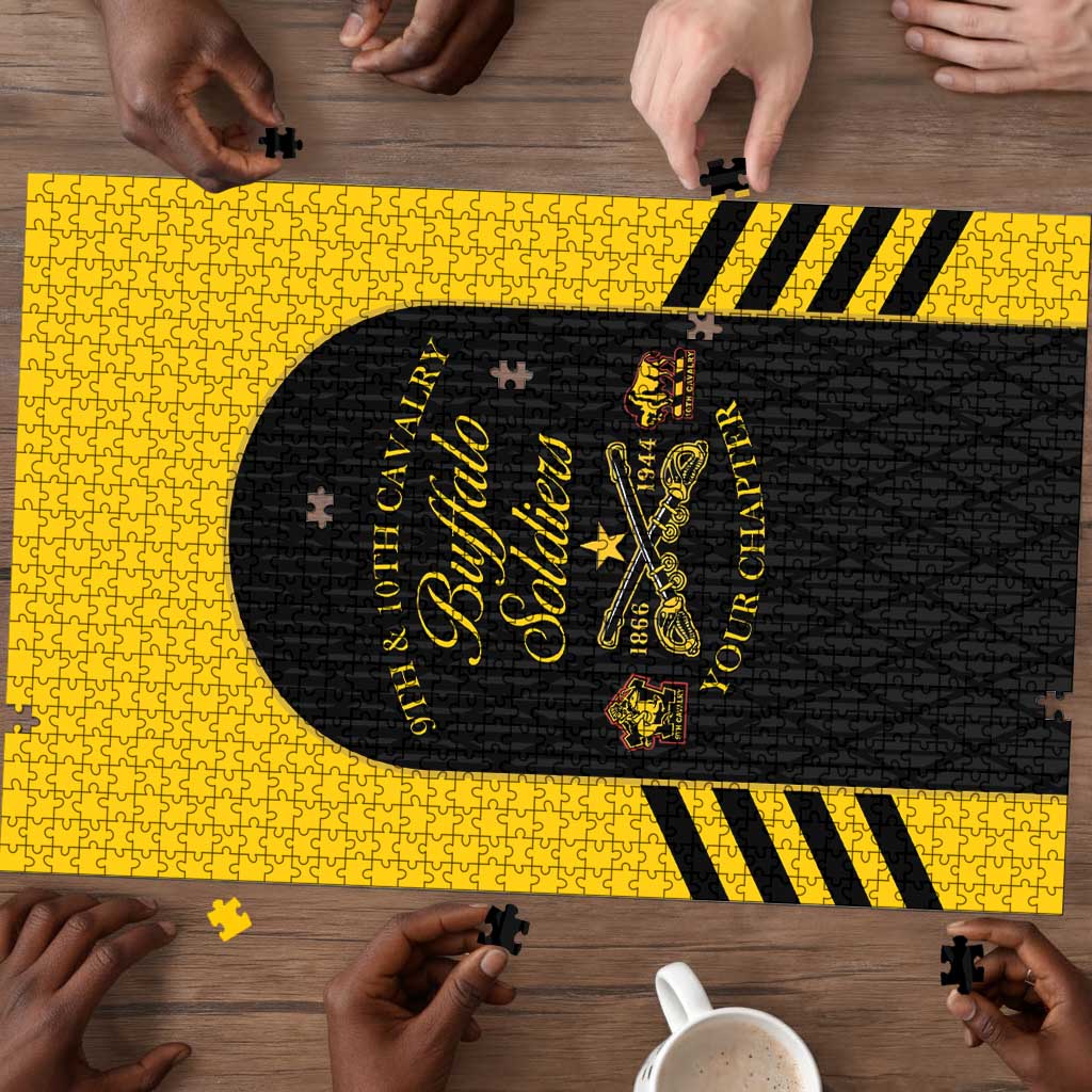 Personalized Buffalo Soldiers Puzzle 9th & 10th Cavalry Regiment