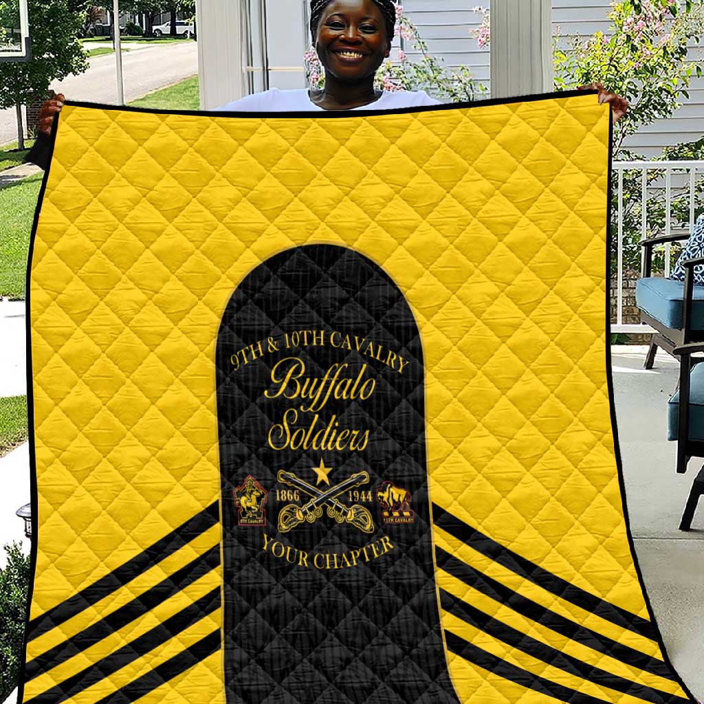 Personalized Buffalo Soldiers Quilt 9th & 10th Cavalry Regiment