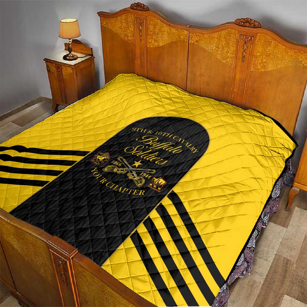 Personalized Buffalo Soldiers Quilt 9th & 10th Cavalry Regiment
