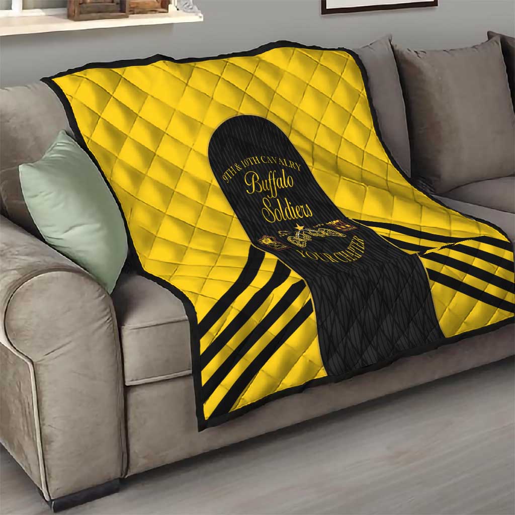 Personalized Buffalo Soldiers Quilt 9th & 10th Cavalry Regiment