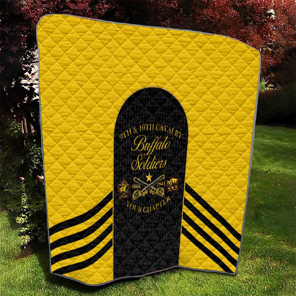 Personalized Buffalo Soldiers Quilt 9th & 10th Cavalry Regiment