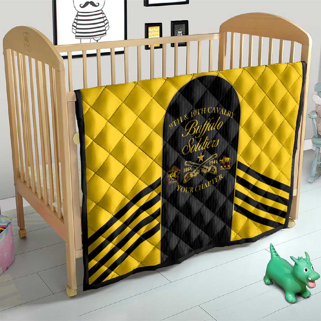 Personalized Buffalo Soldiers Quilt 9th & 10th Cavalry Regiment