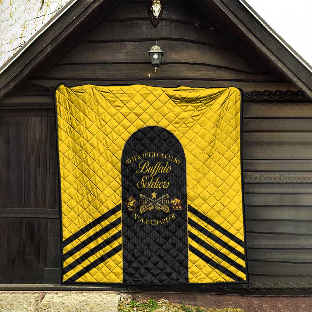 Personalized Buffalo Soldiers Quilt 9th & 10th Cavalry Regiment