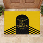 Personalized Buffalo Soldiers Rubber Doormat 9th & 10th Cavalry Regiment