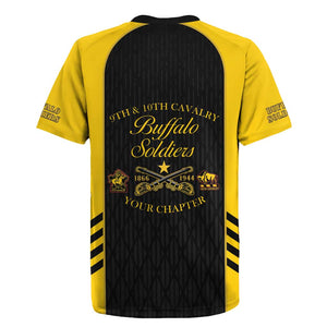 Personalized Buffalo Soldiers Rugby Jersey 9th & 10th Cavalry Regiment