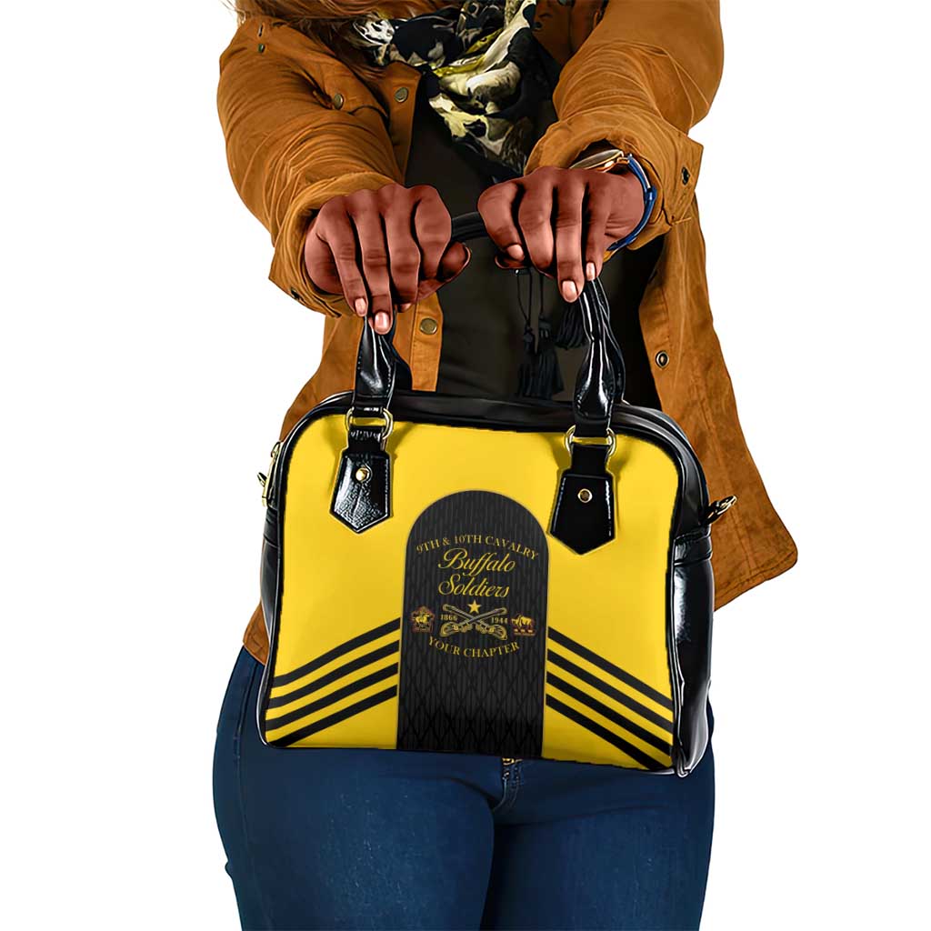 Personalized Buffalo Soldiers Shoulder Handbag 9th & 10th Cavalry Regiment