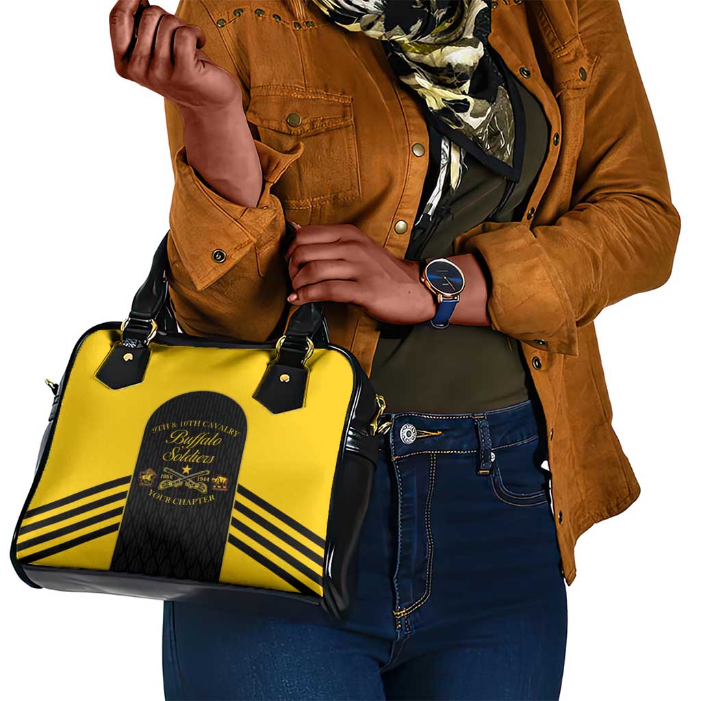 Personalized Buffalo Soldiers Shoulder Handbag 9th & 10th Cavalry Regiment