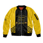 Personalized Buffalo Soldiers Sleeve Zip Bomber Jacket 9th & 10th Cavalry Regiment