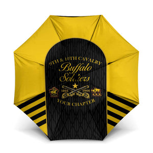 Personalized Buffalo Soldiers Umbrella 9th & 10th Cavalry Regiment