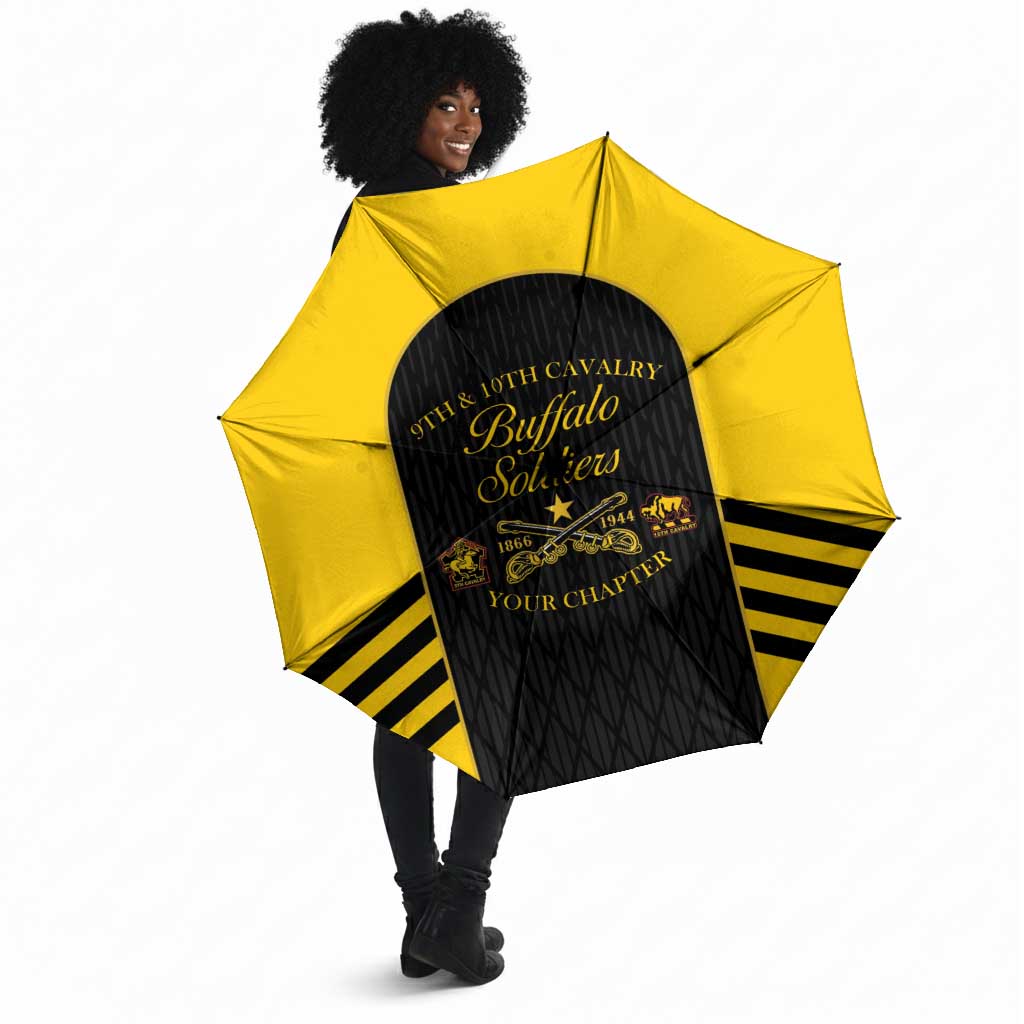 Personalized Buffalo Soldiers Umbrella 9th & 10th Cavalry Regiment