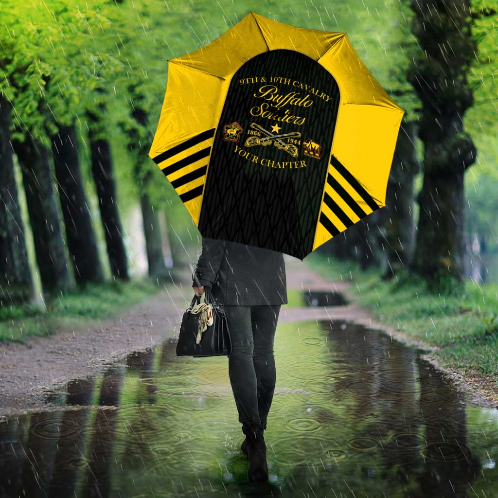 Personalized Buffalo Soldiers Umbrella 9th & 10th Cavalry Regiment