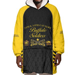 Personalized Buffalo Soldiers Wearable Blanket Hoodie 9th & 10th Cavalry Regiment